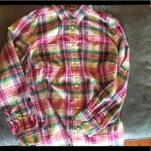 Lauren Plaid Blouse